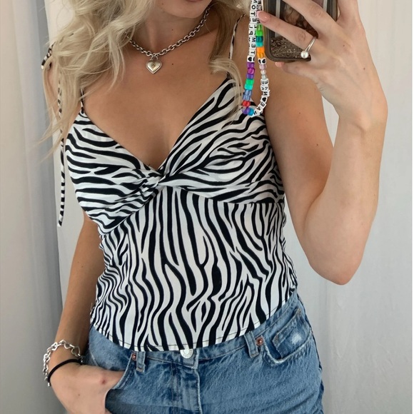 Miss Lola Zebra Top - Picture 1 of 2